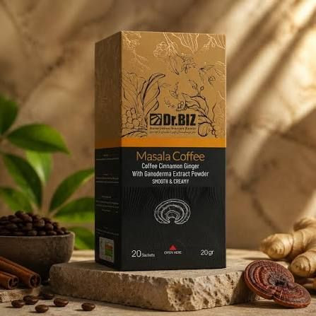 قهوه ماسالا با قارچ گانودرما طعم خوش زندگی