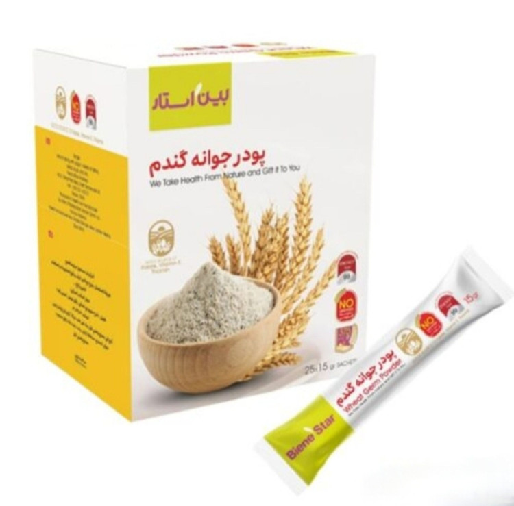 سبوس جوانه گندم با ویتامین های E, تیامین ‚ روی ‚اهن و منیزیم